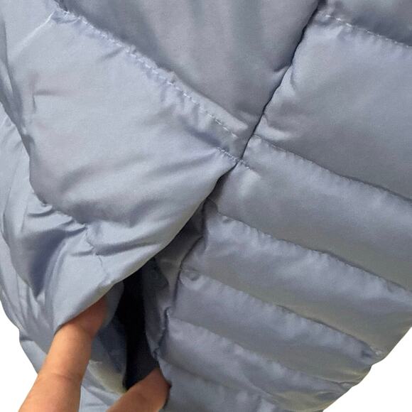 Lands End Down Puffer Vest Mens XXL Light Blue 2XL Full Zip - Picture 8 of 10